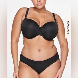 ThirdLove Classic T-Shirt Bra 44F  Black
